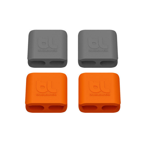 2 Dark Grey / 2 Orange