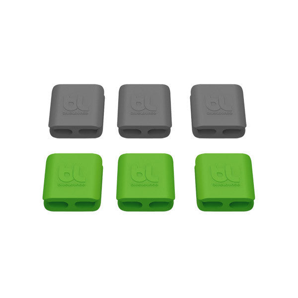 3 Dark Grey / 3 Green