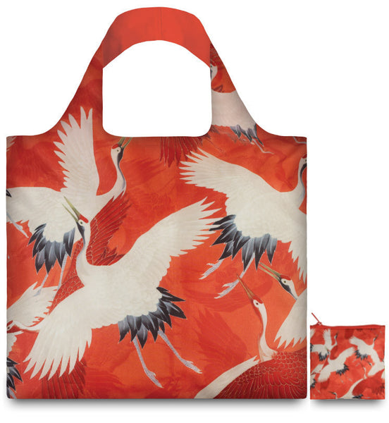 Woman‘s Haori with White and Red Cranes