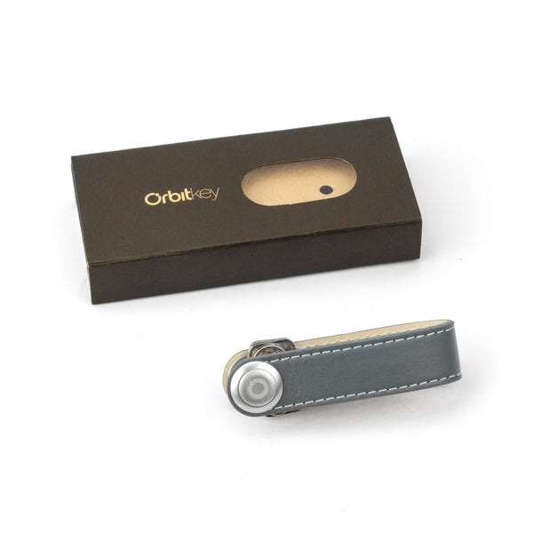 Grey with White Stitching