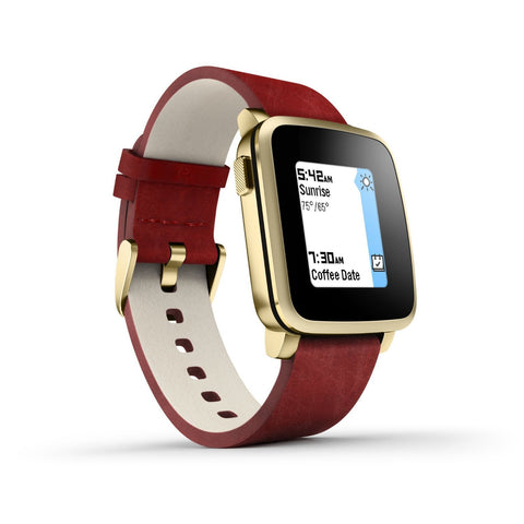 Pebble Time Steel Smart Watch for Apple/Android Devices