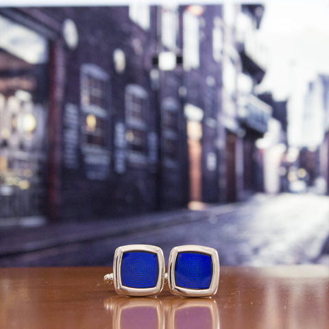 KingCuffs Enameled Square Cufflink