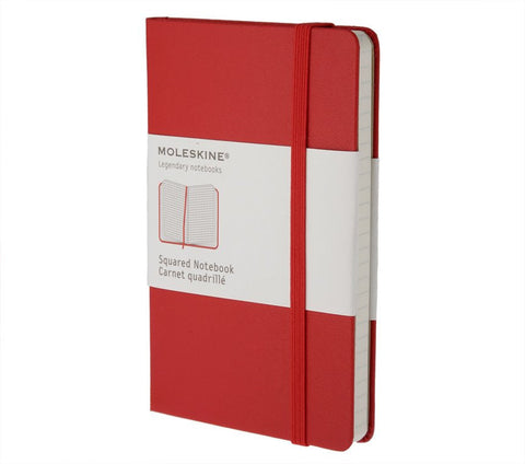 Moleskine Coloured Squared Notebook - Pocket - Hard Cover