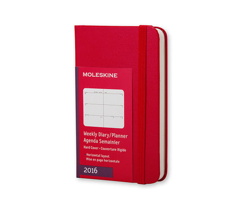 Moleskine Horizontal Weekly Planner - 12 months - Hard Cover