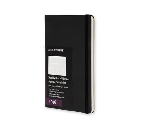 Moleskine Horizontal Weekly Planner - 12 months - Hard Cover