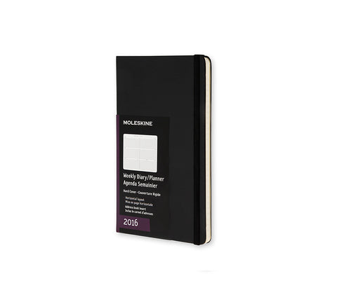 Moleskine Horizontal Weekly Planner - 12 months - Hard Cover