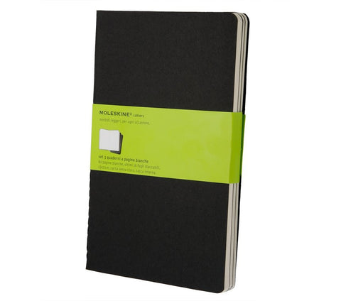 Moleskine Plain Cahier Journals - Set of 3 - Cardboard Cover