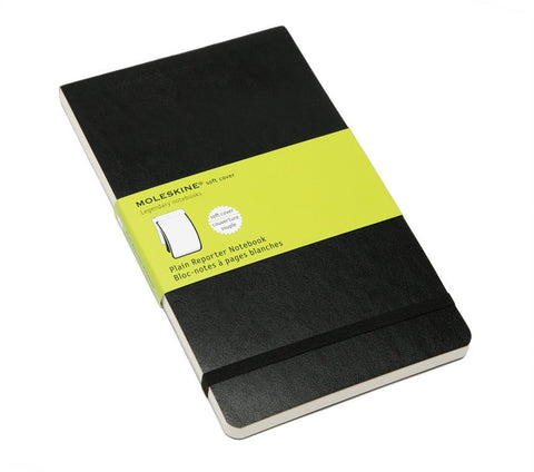Moleskine Classic Plain Reporter Notebook - Black