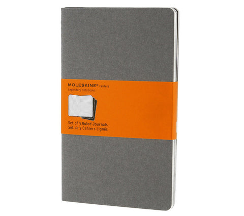 Moleskine Ruled Cahier Journals - Set of 3 - Cardboard Cover
