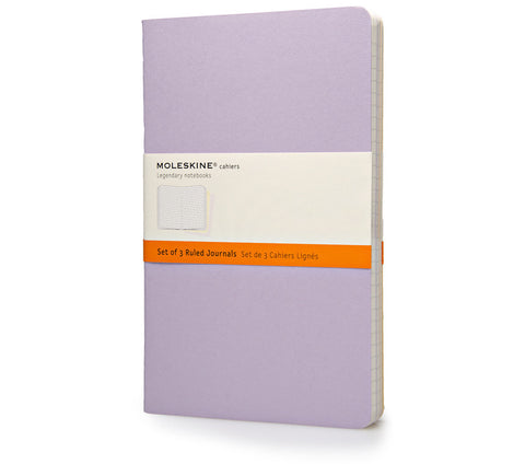 Moleskine Ruled Cahier Journals - Set of 3 - Cardboard Cover