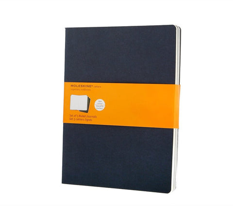 Moleskine Ruled Cahier Journals - Set of 3 - Cardboard Cover