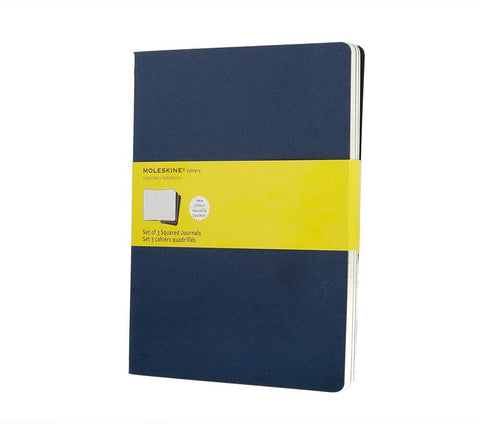 Moleskine Squared Cahier Journals - Set of 3