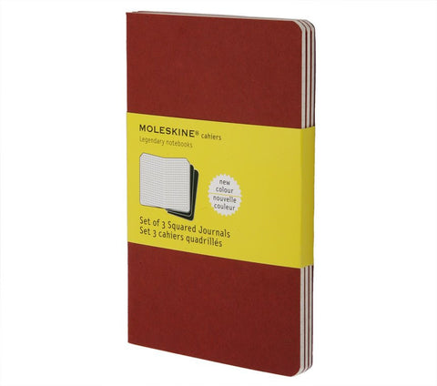 Moleskine Squared Cahier Journals - Set of 3