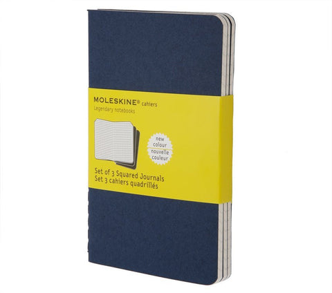 Moleskine Squared Cahier Journals - Set of 3