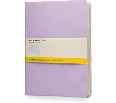 Moleskine Squared Cahier Journals - Set of 3