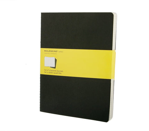 Moleskine Squared Cahier Journals - Set of 3