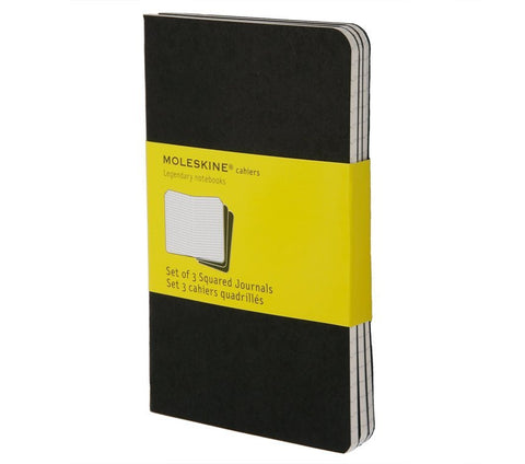 Moleskine Squared Cahier Journals - Set of 3