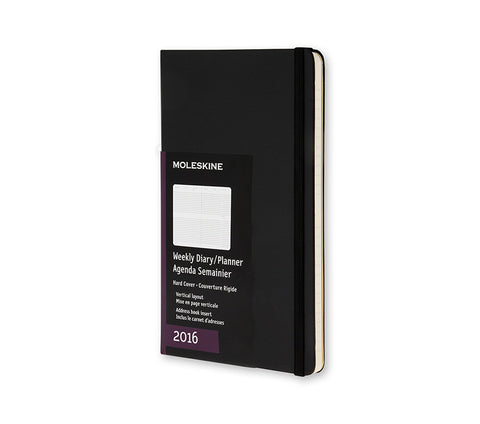 Moleskine Vertical Weekly Planner - 12 months - Hard Cover