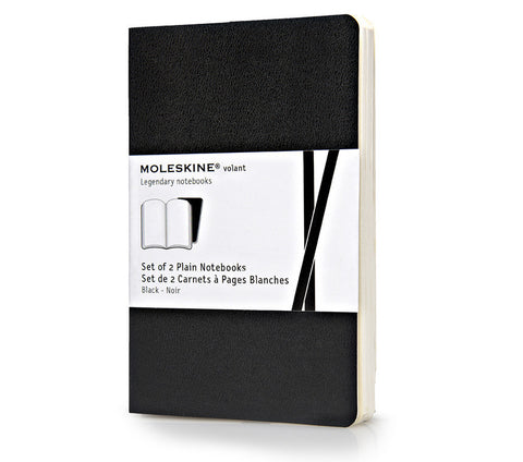 Moleskine Volant Notebook - Plain - Pocket - Set of 2