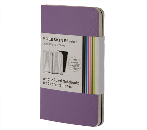 Moleskine Volant Notebook - Ruled - Pocket - Set of 2