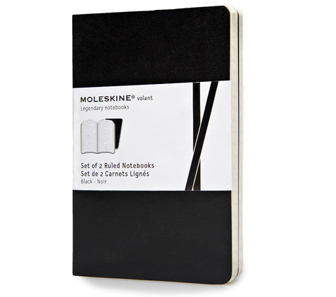 Moleskine Volant Notebook - Ruled - Pocket - Set of 2