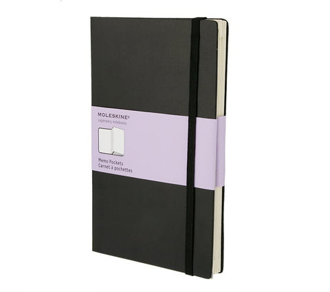 Moleskine Organizing Memo Pockets Notebook - Large - Hard Cover