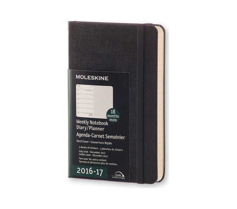 Moleskine 18 Months Weekly Planner (2016 - 2017) - Hard Cover