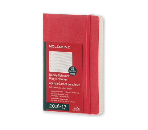 Moleskine 18 Months Weekly Planner (2016 - 2017) - Soft Cover