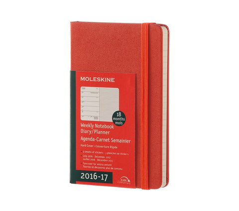 Moleskine 18 Months Weekly Planner (2016 - 2017) - Hard Cover