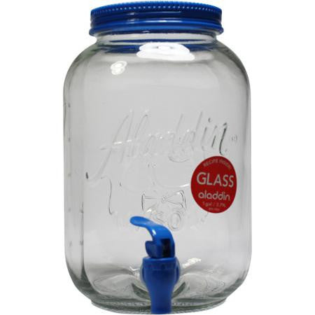 Aladdin Glass Mason Beverage Dispenser 128oz (3.8 Litres)