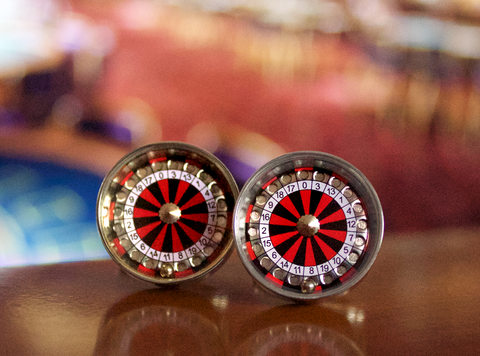 KingCuffs Casino Roulette Cufflink