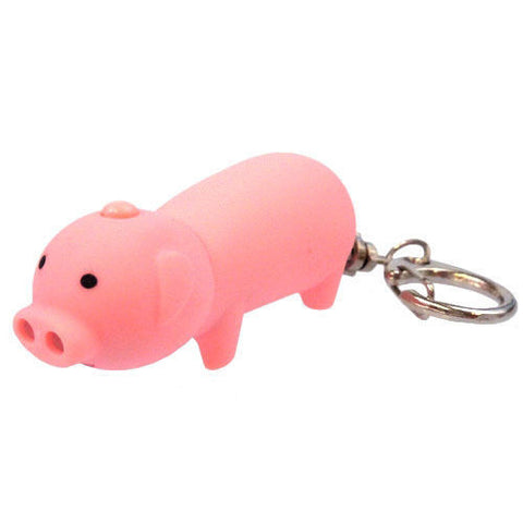 Kikkerland Pig Led Keychain CDU