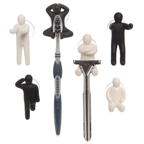 Kikkerland Suction Hook & Holder Figures